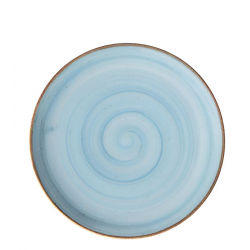 Prato 21,4cm Sobremesa Cerâmica Caoba Azul